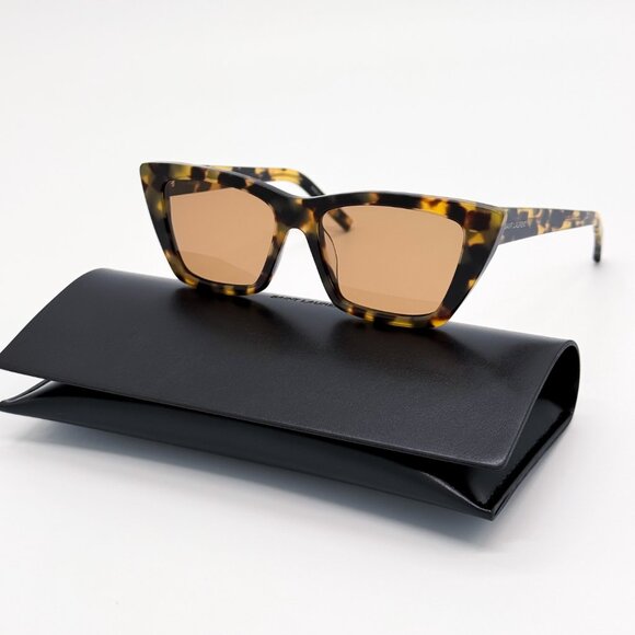 NEW SAINT LAURENT SL276 MICA 037 WOMEN HAVANA SUNGLASSES SAINT LAURENT SL 276